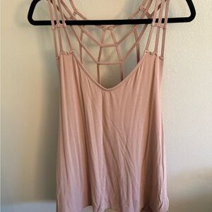 Women's Pink Strappy Top